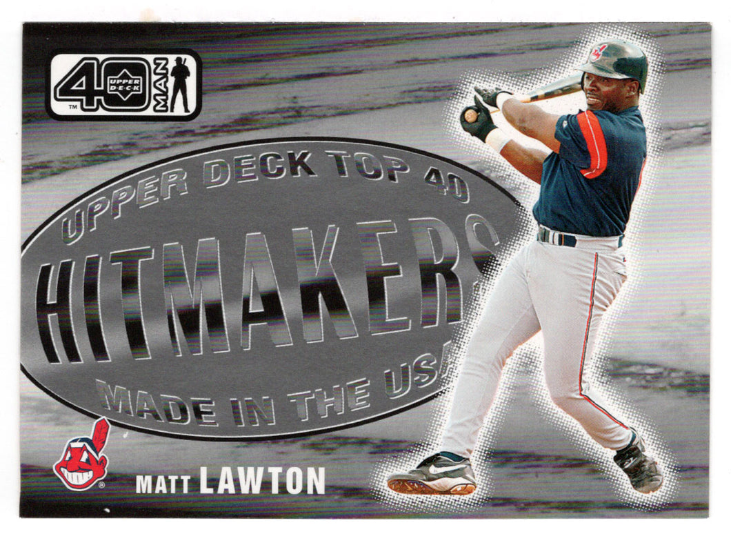 Matt Lawton - Cleveland Indians - Hit Makers (MLB Baseball Card) 2002 Upper Deck 40-Man # 1063 Mint