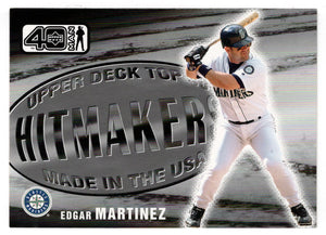 Edgar Martinez - Seattle Mariners - Hit Makers (MLB Baseball Card) 2002 Upper Deck 40-Man # 1065 Mint