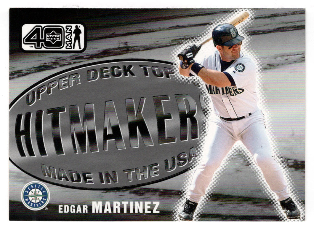 Edgar Martinez - Seattle Mariners - Hit Makers (MLB Baseball Card) 2002 Upper Deck 40-Man # 1065 Mint