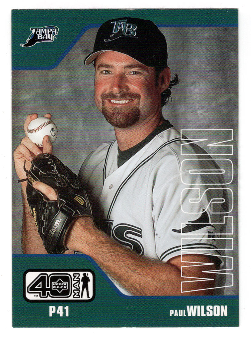 Paul Wilson - Tampa Bay Devil Rays (MLB Baseball Card) 2002 Upper Deck 40-Man # 107 Mint