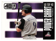 Matt Williams - Arizona Diamondbacks - Power Chart (MLB Baseball Card) 2002 Upper Deck 40-Man # 1105 Mint