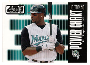 Cliff Floyd - Florida Marlins - Power Chart (MLB Baseball Card) 2002 Upper Deck 40-Man # 1115 Mint