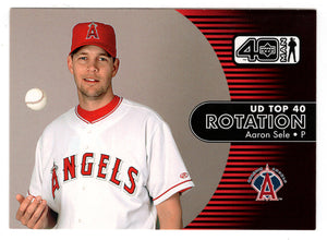 Aaron Sele - Anaheim Angels - Rotation (MLB Baseball Card) 2002 Upper Deck 40-Man # 1131 Mint