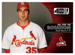 Matt Morris - St. Louis Cardinals - Rotation (MLB Baseball Card) 2002 Upper Deck 40-Man # 1141 Mint