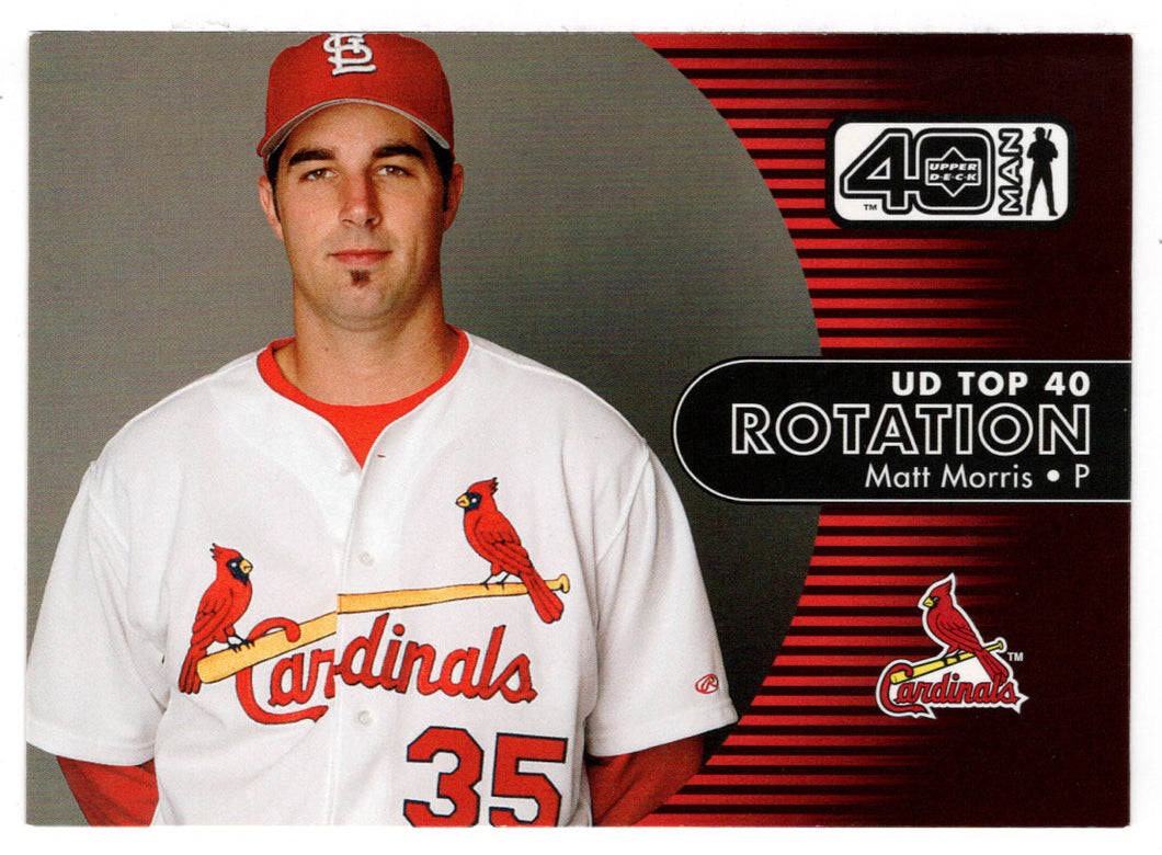Matt Morris - St. Louis Cardinals - Rotation (MLB Baseball Card) 2002 Upper Deck 40-Man # 1141 Mint