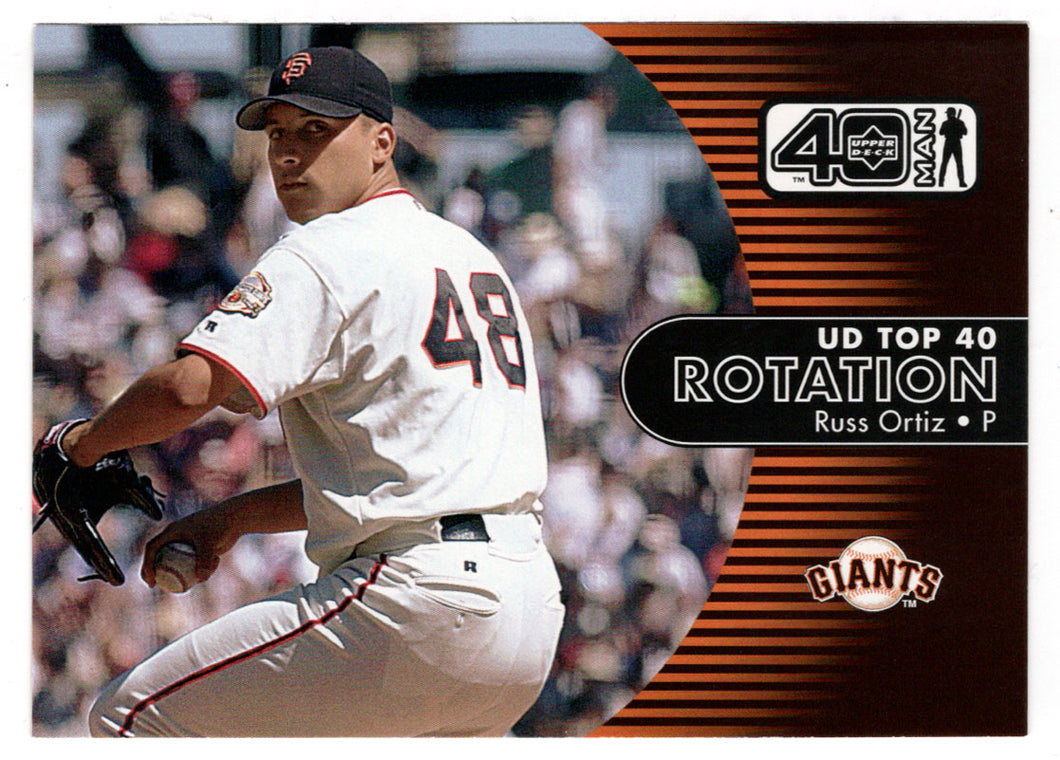 Russ Ortiz - San Francisco Giants - Rotation (MLB Baseball Card) 2002 Upper Deck 40-Man # 1149 Mint