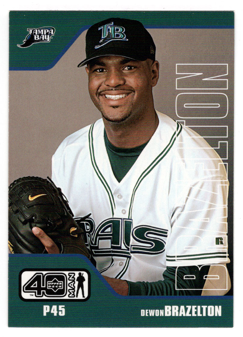 Dewon Brazelton - Tampa Bay Devil Rays (MLB Baseball Card) 2002 Upper Deck 40-Man # 116 Mint