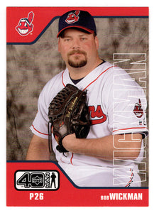 Bob Wickman - Cleveland Indians (MLB Baseball Card) 2002 Upper Deck 40-Man # 138 Mint