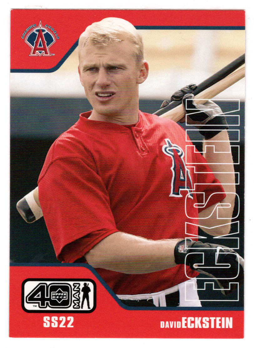 David Eckstein - Anaheim Angels (MLB Baseball Card) 2002 Upper Deck 40-Man # 14 Mint