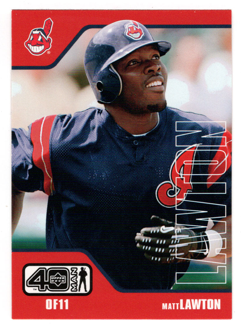 Matt Lawton - Cleveland Indians (MLB Baseball Card) 2002 Upper Deck 40-Man # 156 Mint