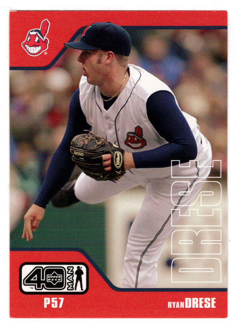 Ryan Drese - Cleveland Indians (MLB Baseball Card) 2002 Upper Deck 40-Man # 157 Mint
