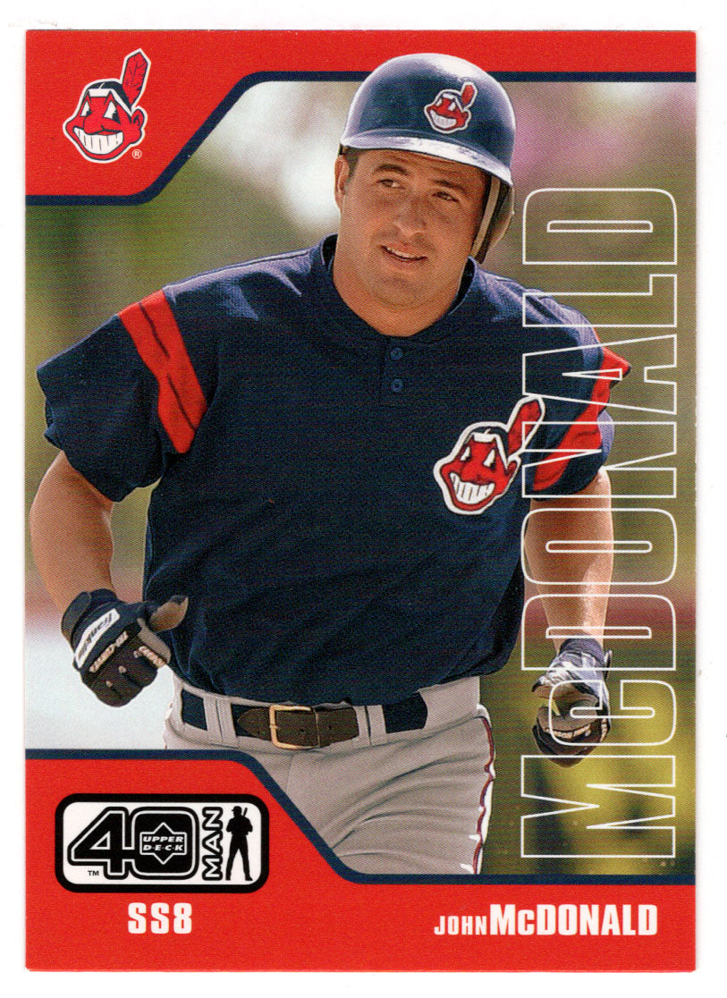 John McDonald - Cleveland Indians (MLB Baseball Card) 2002 Upper Deck 40-Man # 162 Mint