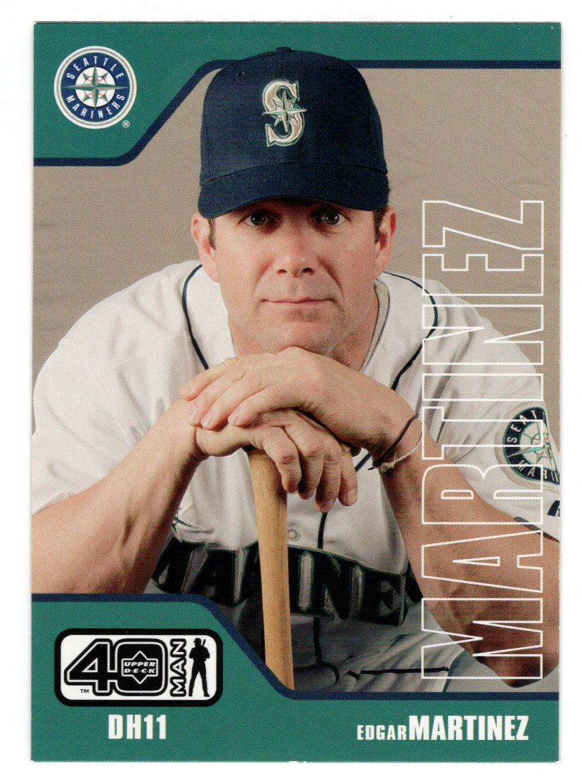 Edgar Martinez - Seattle Mariners (MLB Baseball Card) 2002 Upper Deck 40-Man # 165 Mint