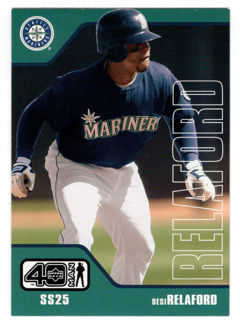 Desi Relaford - Seattle Mariners (MLB Baseball Card) 2002 Upper Deck 40-Man # 183 Mint