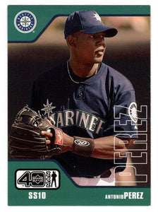 Antonio Perez - Seattle Mariners (MLB Baseball Card) 2002 Upper Deck 40-Man # 185 Mint