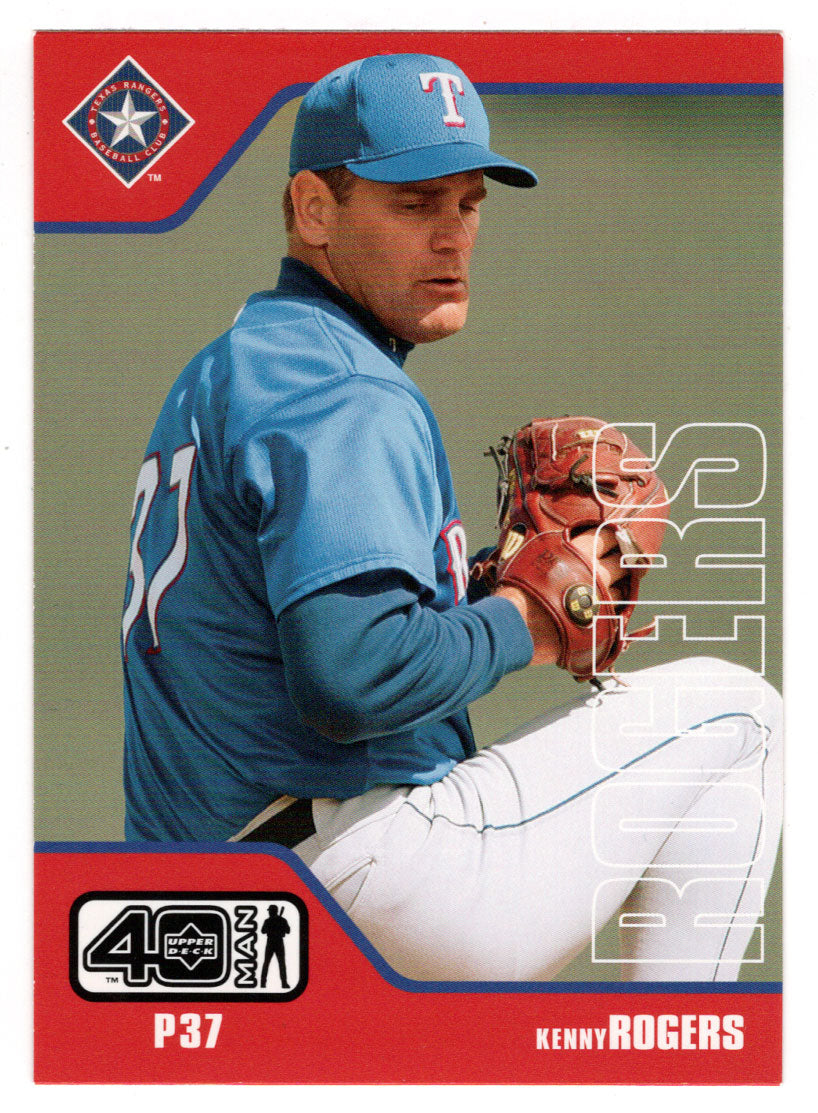 Kenny Rogers - Texas Rangers (MLB Baseball Card) 2002 Upper Deck 40-Man # 233 Mint