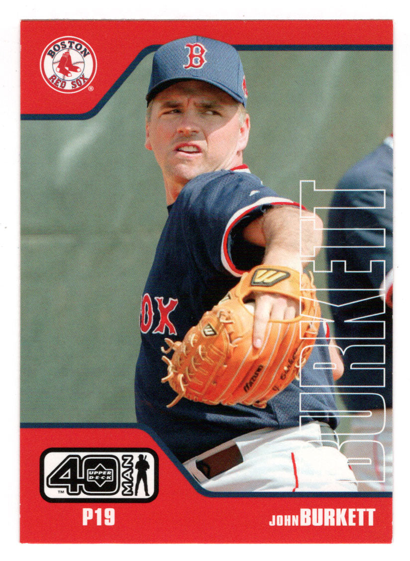 John Burkett - Boston Red Sox (MLB Baseball Card) 2002 Upper Deck 40-Man # 276 Mint
