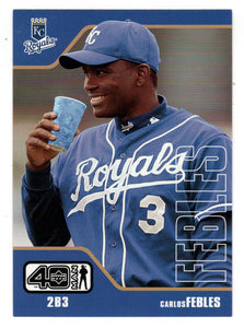 Carlos Febles - Kansas City Royals (MLB Baseball Card) 2002 Upper Deck 40-Man # 319 Mint