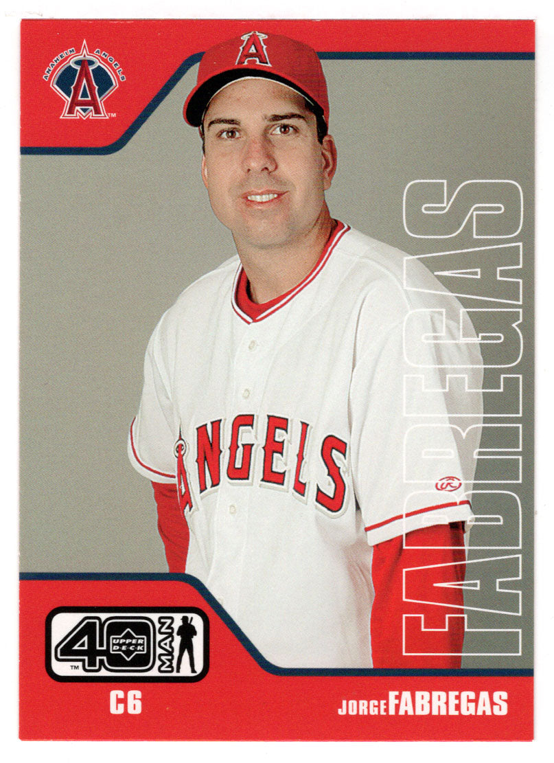 Jorge Fabregas - Anaheim Angels (MLB Baseball Card) 2002 Upper Deck 40-Man # 31 Mint