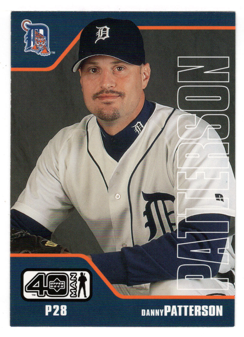 Danny Patterson - Detroit Tigers (MLB Baseball Card) 2002 Upper Deck 40-Man # 338 Mint