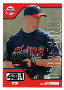 Jack Cressend - Minnesota Twins (MLB Baseball Card) 2002 Upper Deck 40-Man # 387 Mint