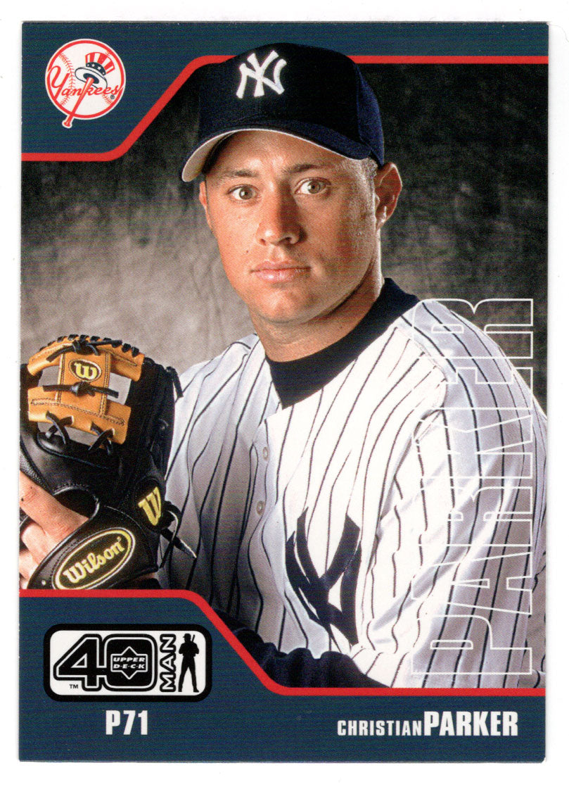 Christian Parker - New York Yankees (MLB Baseball Card) 2002 Upper Deck 40-Man # 451 Mint