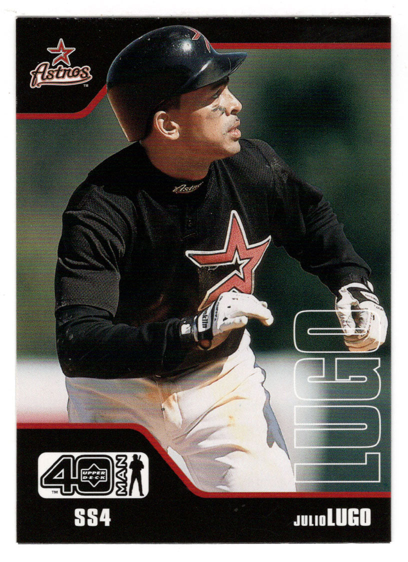 Julio Lugo - Houston Astros (MLB Baseball Card) 2002 Upper Deck 40-Man # 458 Mint