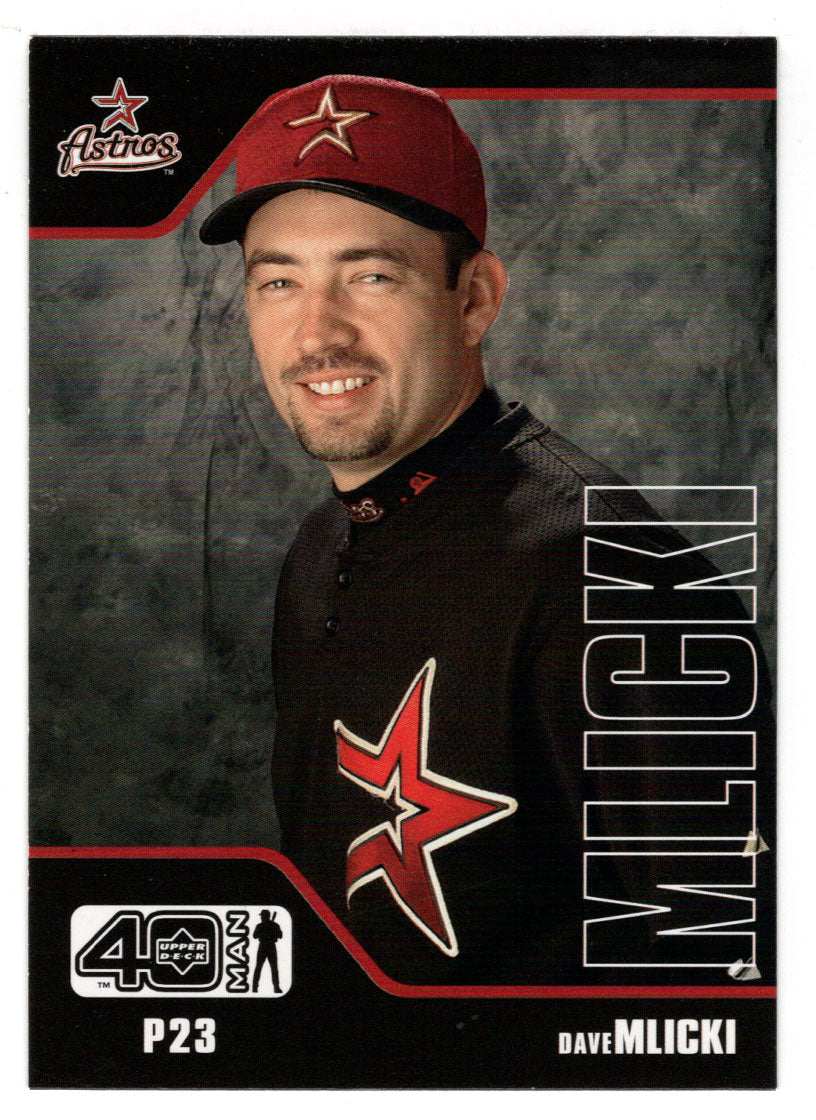 Dave Mlicki - Houston Astros (MLB Baseball Card) 2002 Upper Deck 40-Man # 465 Mint
