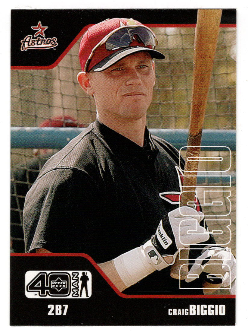 Craig Biggio - Houston Astros (MLB Baseball Card) 2002 Upper Deck 40-Man # 468 Mint