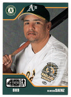 Olmedo Saenz - Oakland Athletics (MLB Baseball Card) 2002 Upper Deck 40-Man # 47 Mint