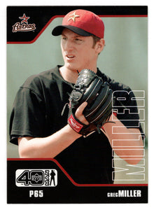 Greg Miller - Houston Astros (MLB Baseball Card) 2002 Upper Deck 40-Man # 482 Mint