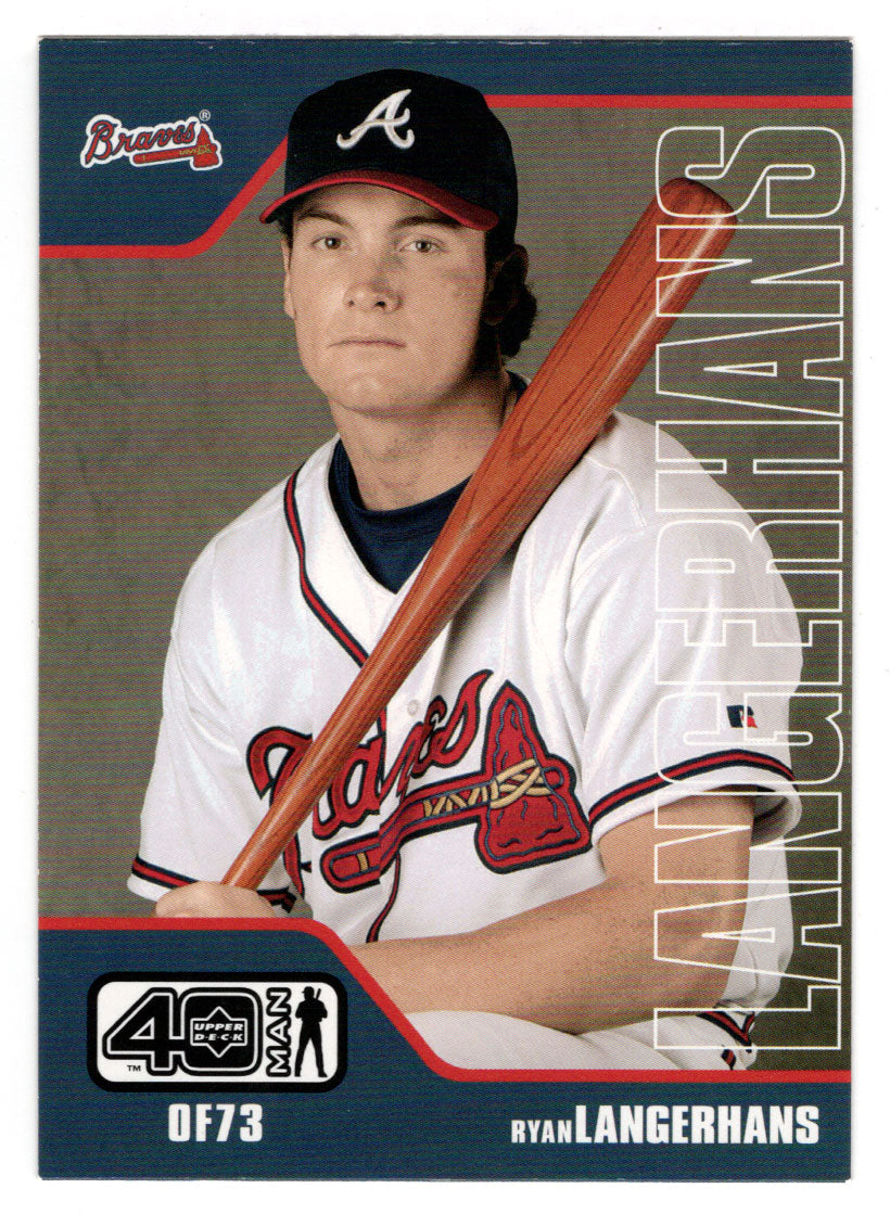 Ryan Langerhans - Atlanta Braves (MLB Baseball Card) 2002 Upper Deck 40-Man # 523 Mint