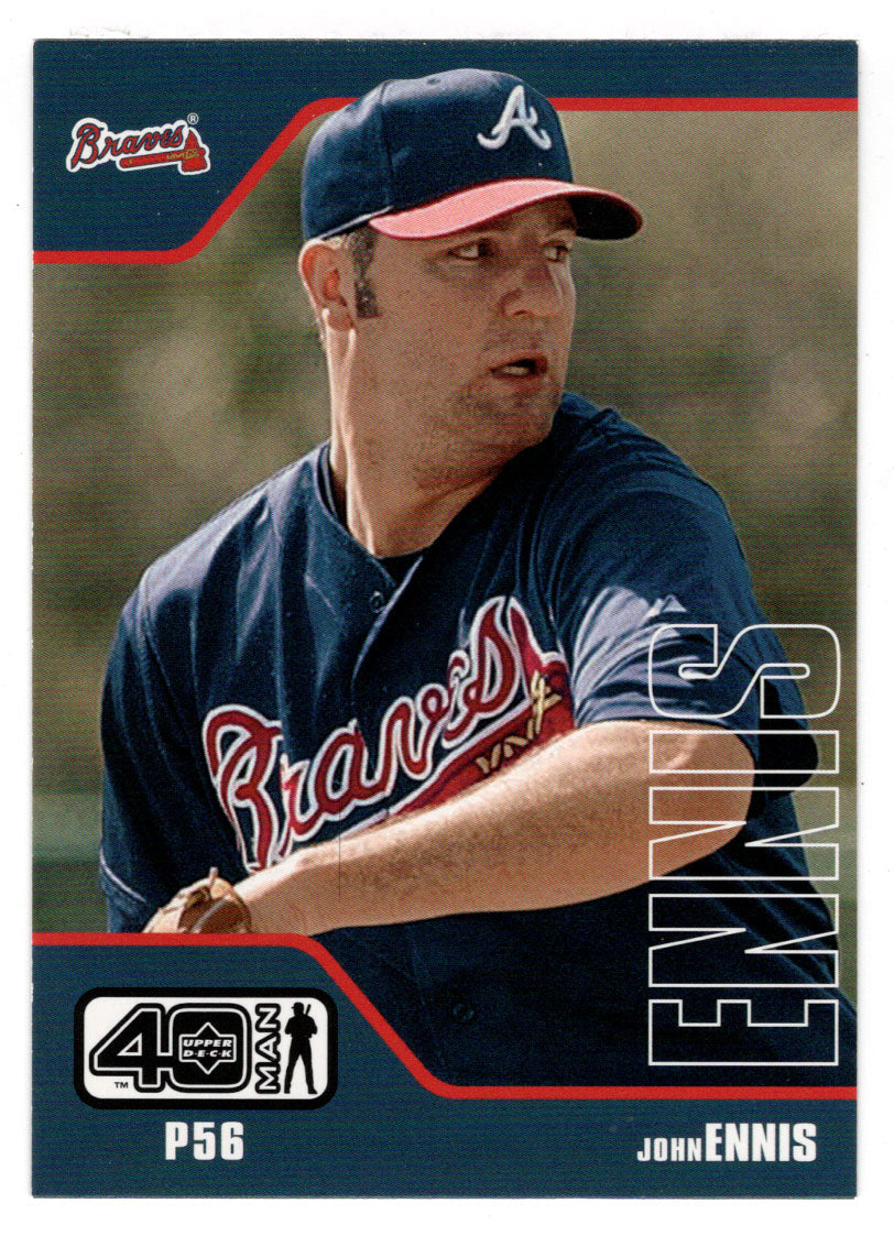John Ennis RC - Atlanta Braves (MLB Baseball Card) 2002 Upper Deck 40-Man # 524 Mint