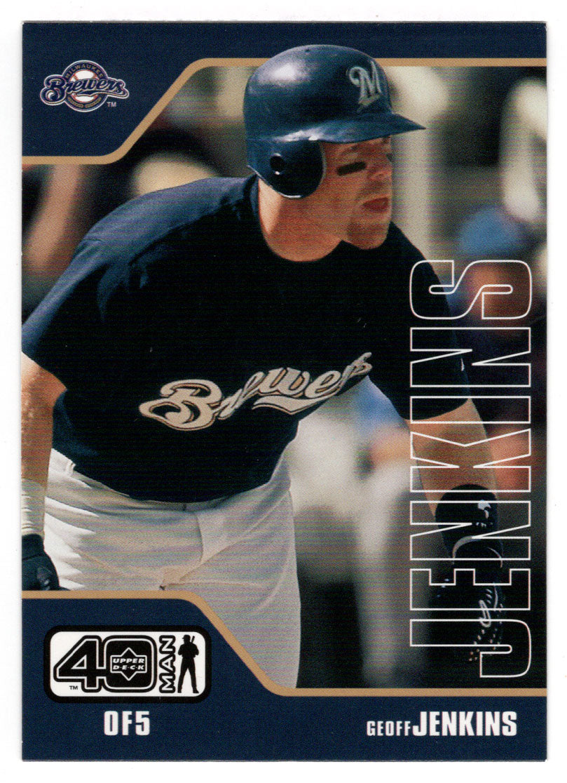 Geoff Jenkins - Milwaukee Brewers (MLB Baseball Card) 2002 Upper Deck 40-Man # 537 Mint