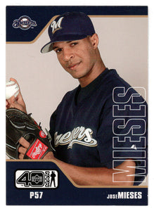 Jose Mieses - Milwaukee Brewers (MLB Baseball Card) 2002 Upper Deck 40-Man # 558 Mint