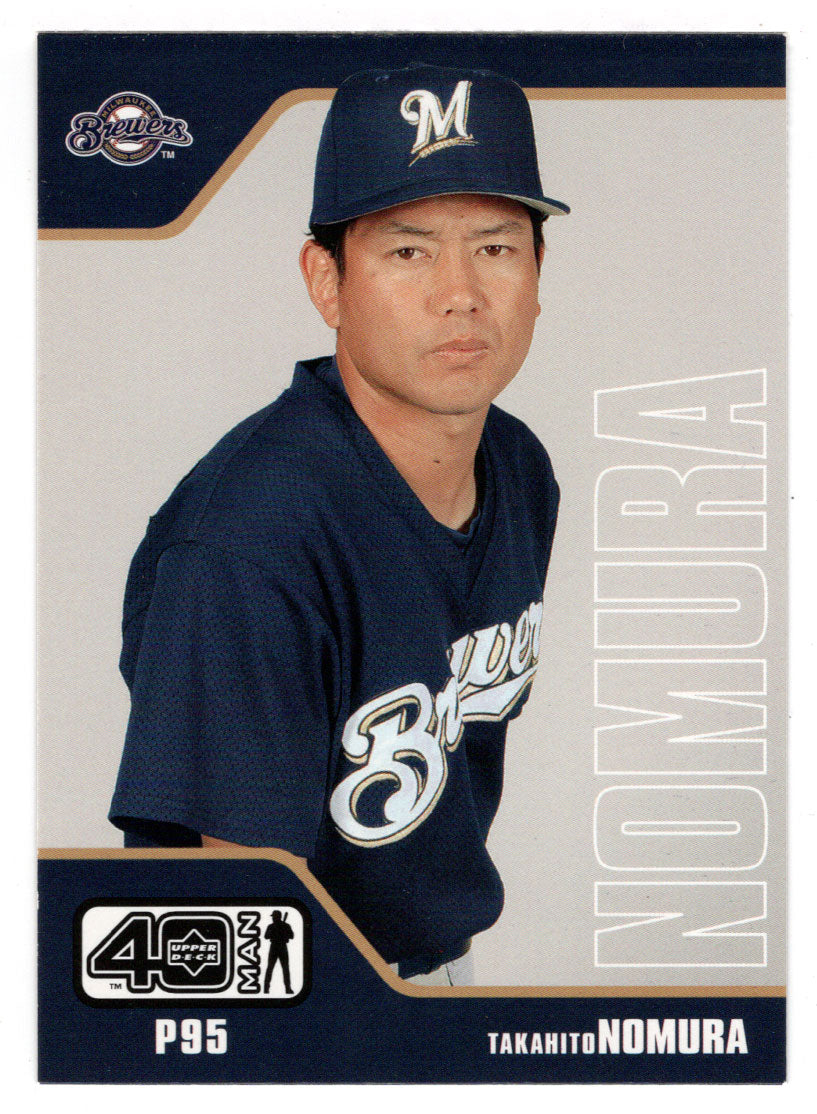 Takahito Nomura RC - Milwaukee Brewers (MLB Baseball Card) 2002 Upper Deck 40-Man # 559 Mint