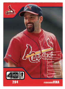 Fernando Vina - St. Louis Cardinals (MLB Baseball Card) 2002 Upper Deck 40-Man # 568 Mint