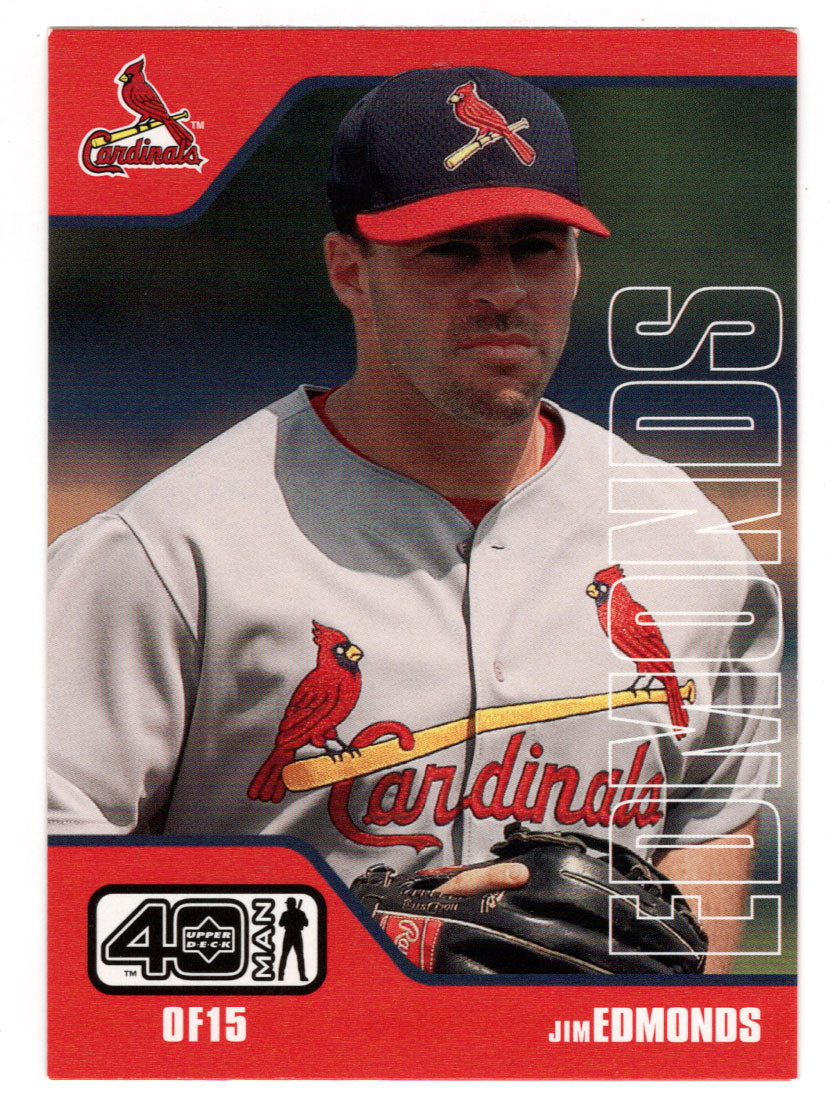 Jim Edmonds - St. Louis Cardinals (MLB Baseball Card) 2002 Upper Deck 40-Man # 573 Mint