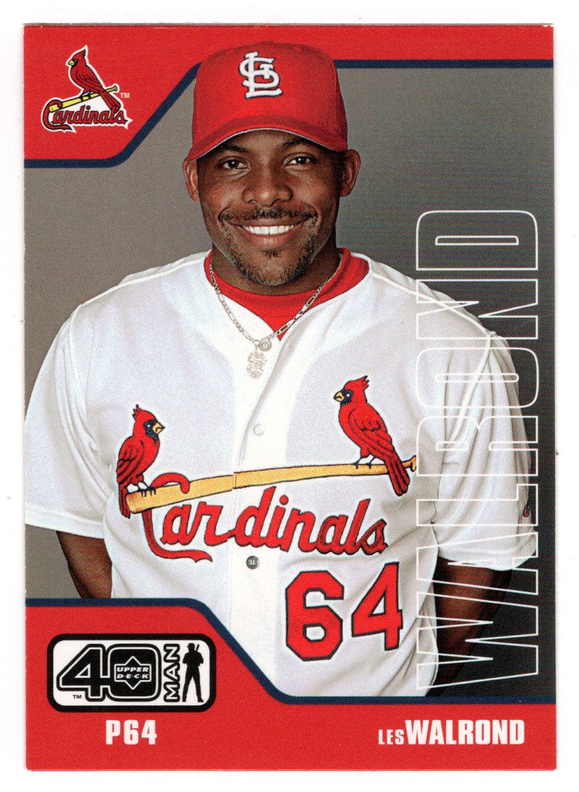 Les Walrond - St. Louis Cardinals (MLB Baseball Card) 2002 Upper Deck 40-Man # 599 Mint