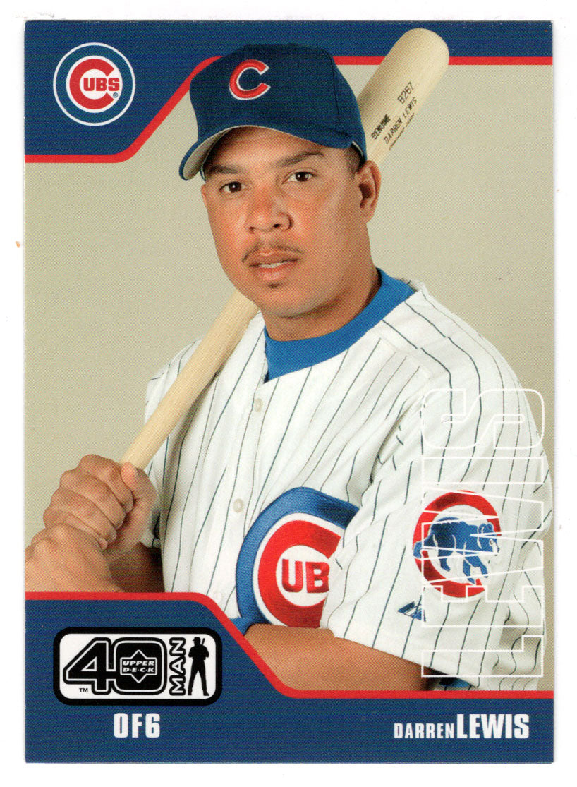 Darren Lewis - Chicago Cubs (MLB Baseball Card) 2002 Upper Deck 40-Man # 614 Mint