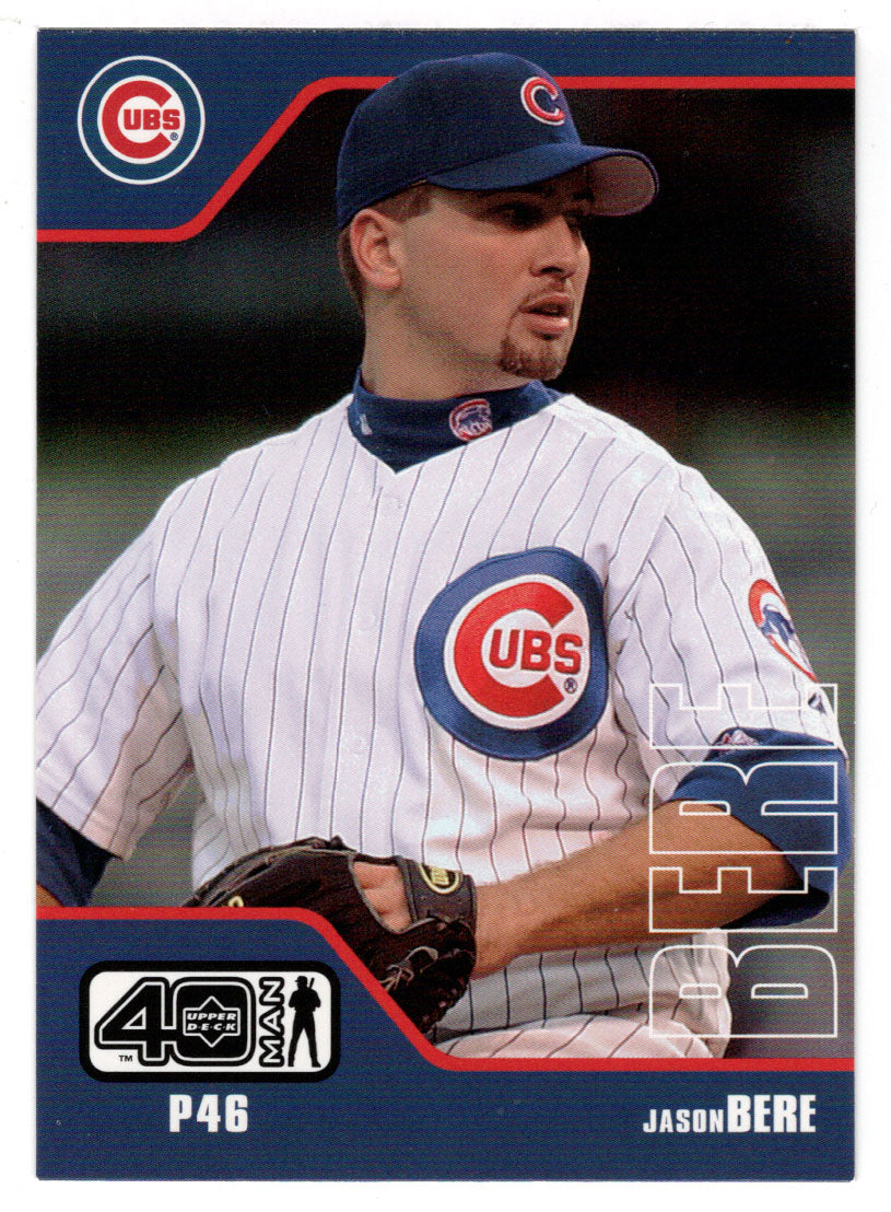 Jason Bere - Chicago Cubs (MLB Baseball Card) 2002 Upper Deck 40-Man # 622 Mint