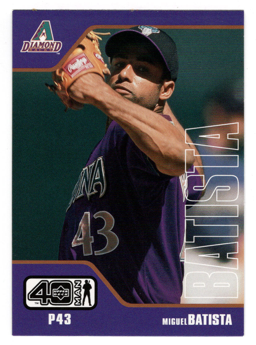 Miguel Batista - Arizona Diamondbacks (MLB Baseball Card) 2002 Upper Deck 40-Man # 649 Mint