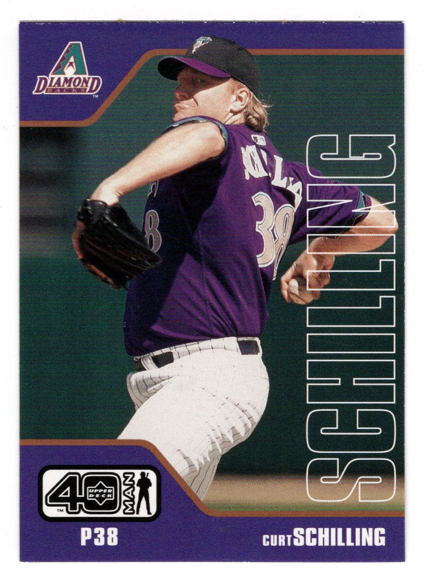 Curt Schilling - Arizona Diamondbacks (MLB Baseball Card) 2002 Upper Deck 40-Man # 654 Mint