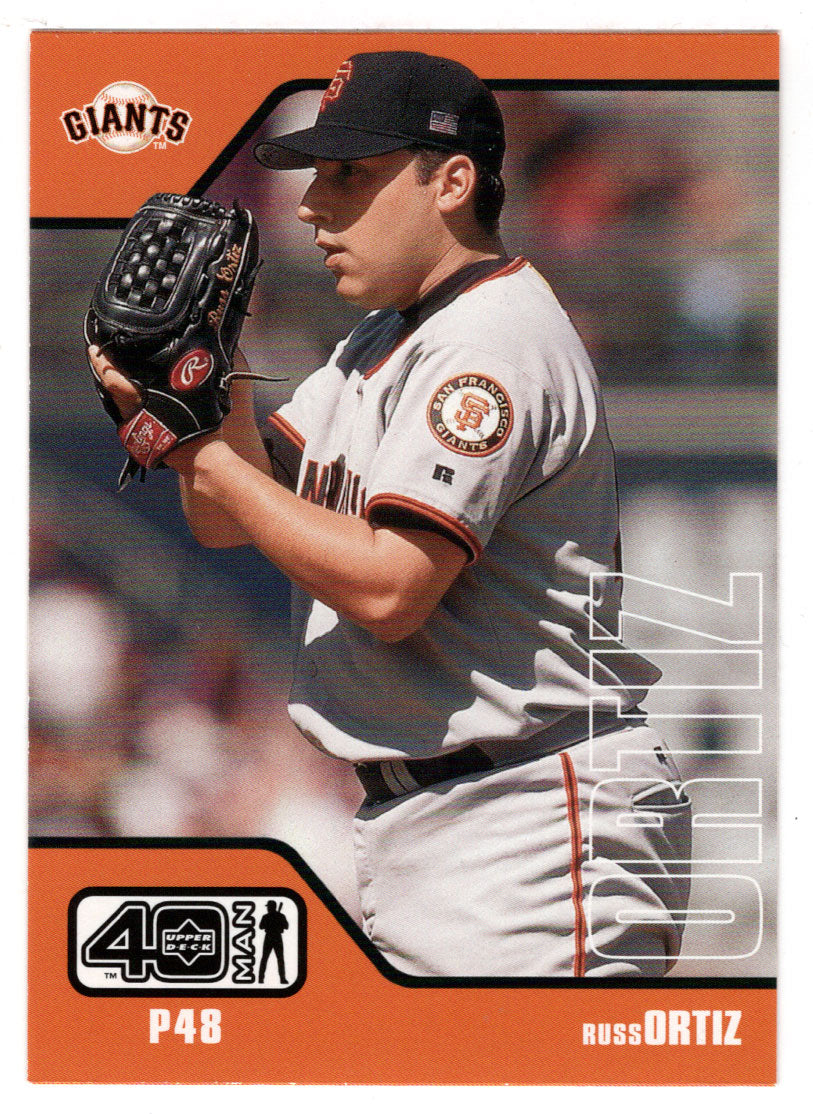 Russ Ortiz - San Francisco Giants (MLB Baseball Card) 2002 Upper Deck 40-Man # 743 Mint