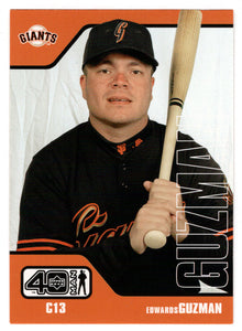 Edwards Guzman - San Francisco Giants (MLB Baseball Card) 2002 Upper Deck 40-Man # 750 Mint