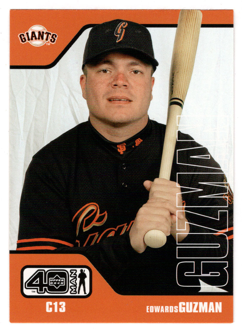 Edwards Guzman - San Francisco Giants (MLB Baseball Card) 2002 Upper Deck 40-Man # 750 Mint