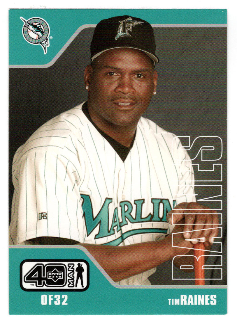 Tim Raines Sr. - Florida Marlins (MLB Baseball Card) 2002 Upper Deck 40-Man # 805 Mint