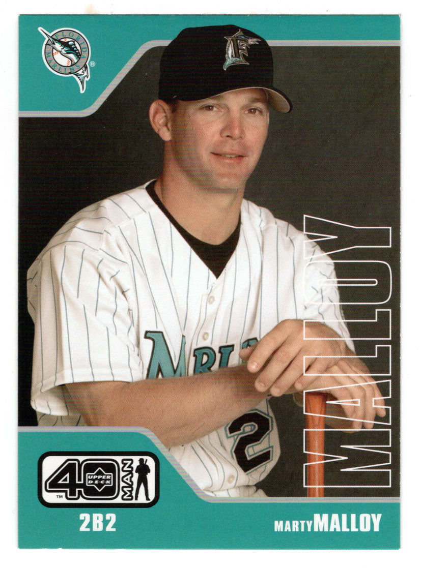 Marty Malloy - Florida Marlins (MLB Baseball Card) 2002 Upper Deck 40-Man # 806 Mint