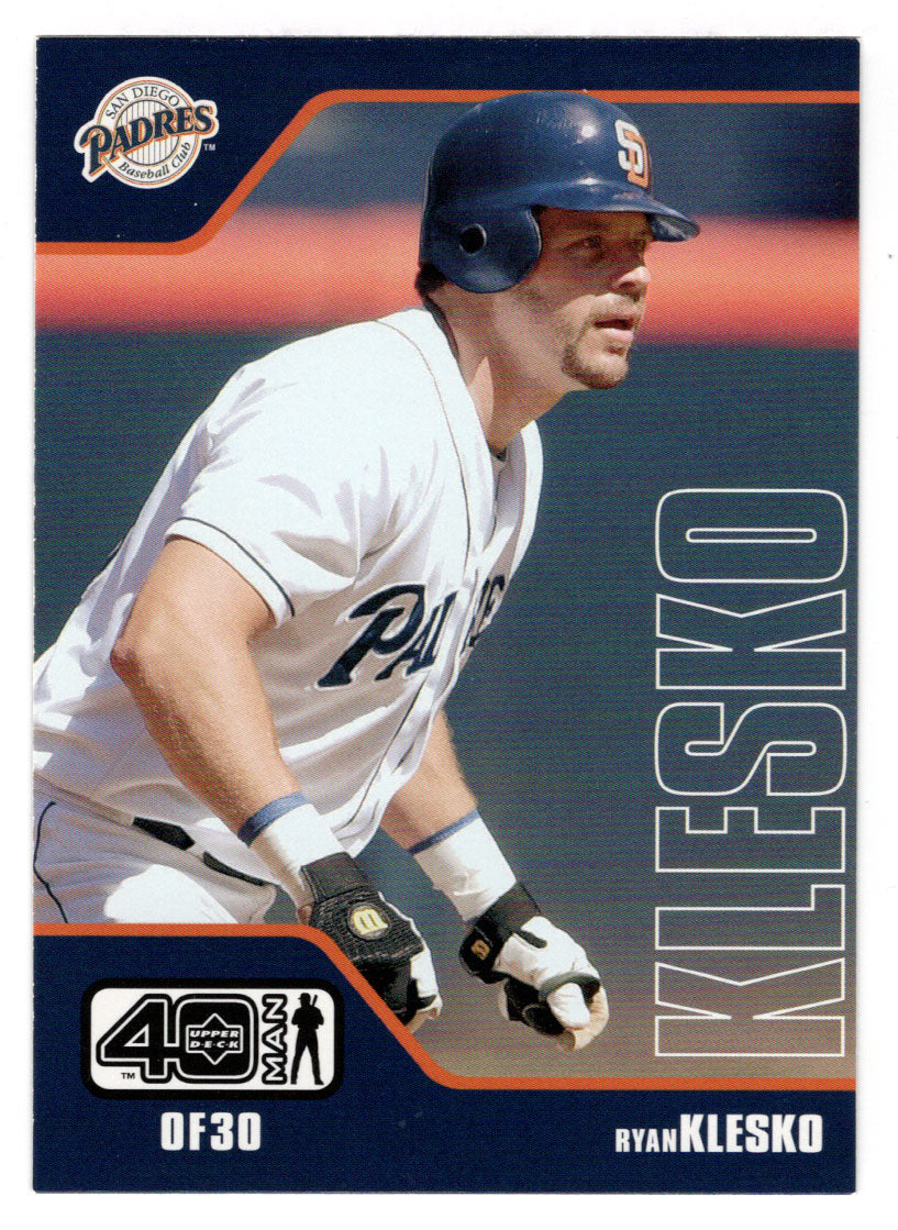 Ryan Klesko - San Diego Padres (MLB Baseball Card) 2002 Upper Deck 40-Man # 842 Mint