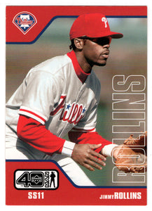 Jimmy Rollins - Philadelphia Phillies (MLB Baseball Card) 2002 Upper Deck 40-Man # 889 Mint